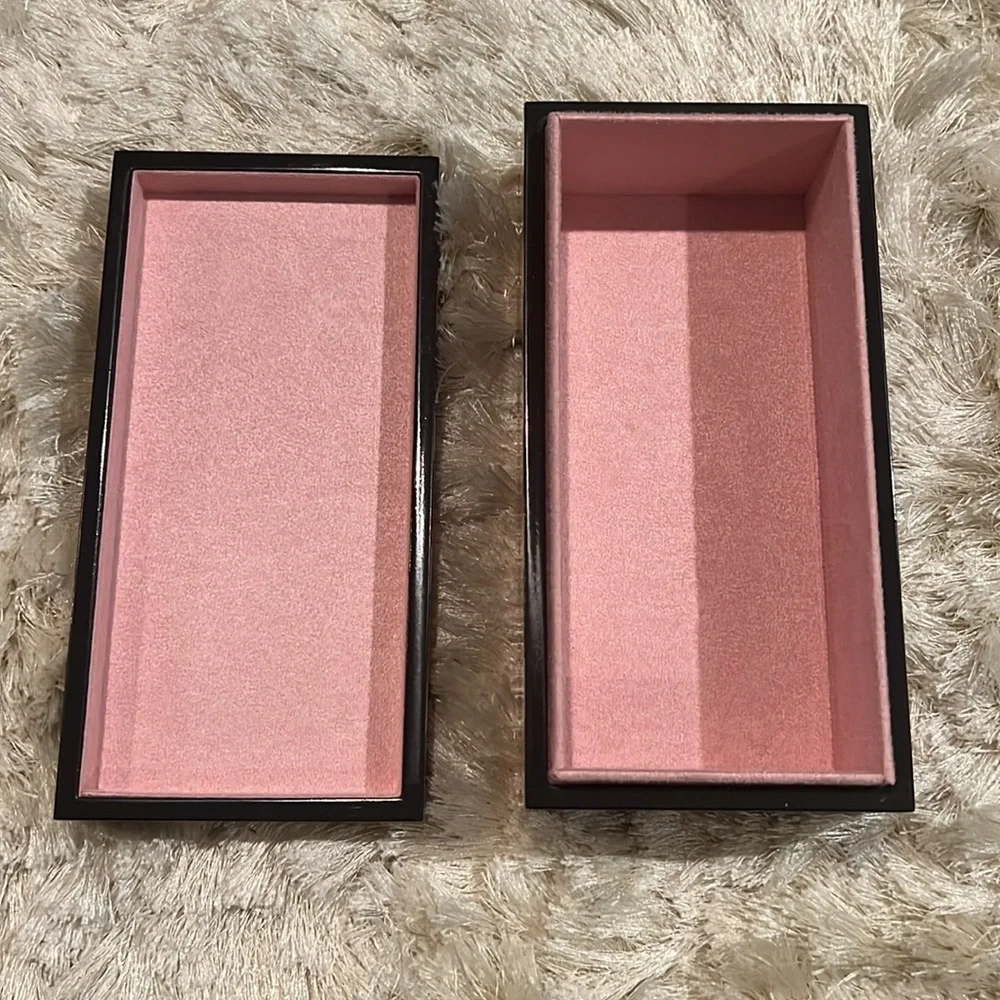Jonathan Adler Lacquer Arcade Small Box in Gray/Yellow